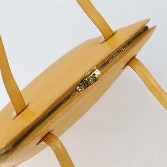 Authentic LOUIS VUITTON Epi Lussac Shoulder Bag Yellow M52289 LV - Picture 12 of 16